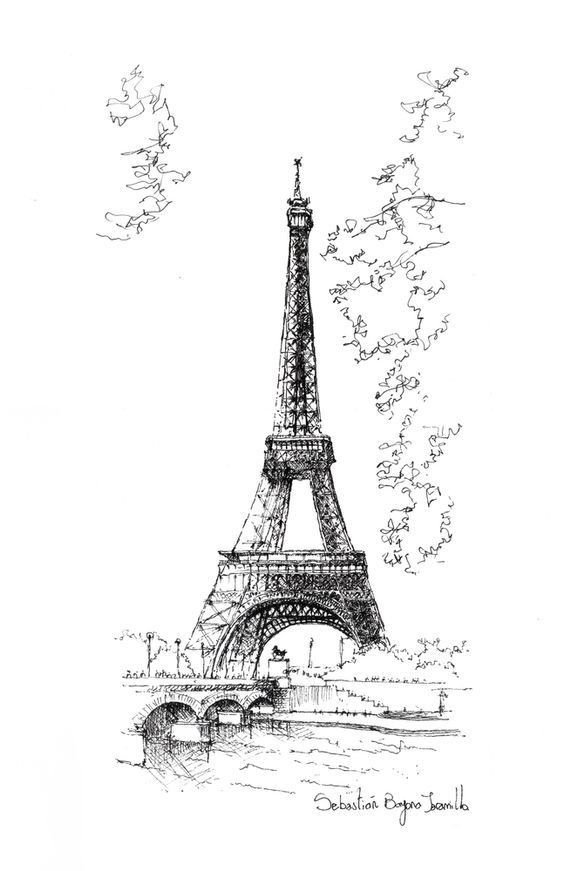 Tranh phong cảnh dưới tháp Eiffel STT252