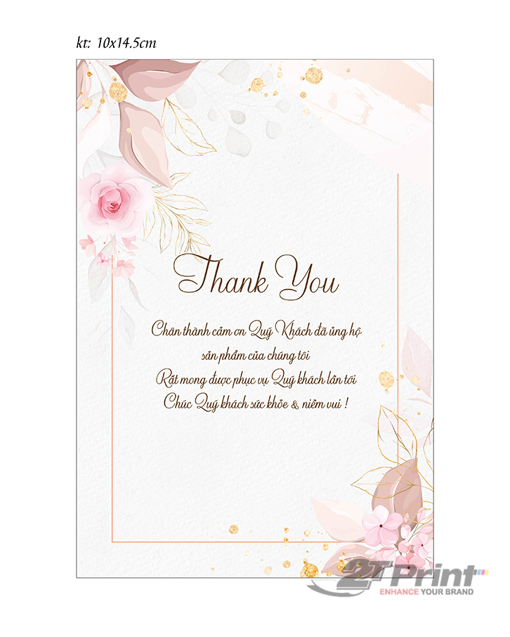 Mẫu Card cám ơn Thiệp cám ơn Danh Thiếp cám ơn đẹp giá rẻ  In Ấn iPrint   In name card giá rẻ