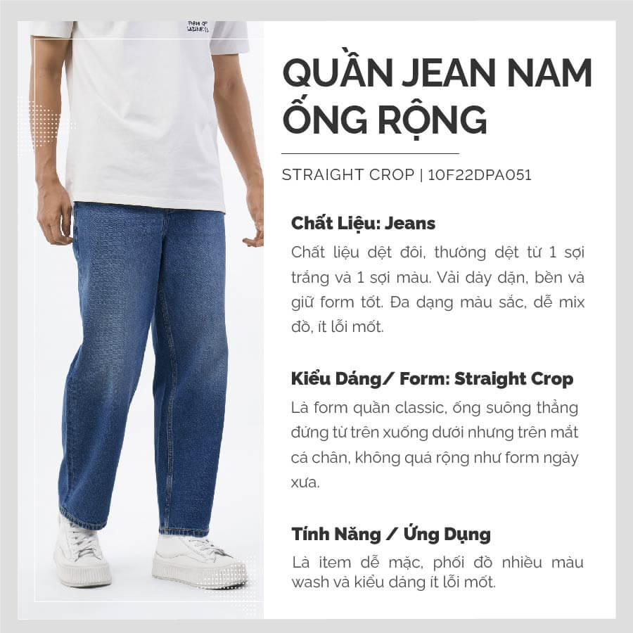 Quần jeans nam Insidemen IJN00802